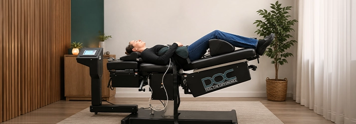 Person In A Decompression Machine