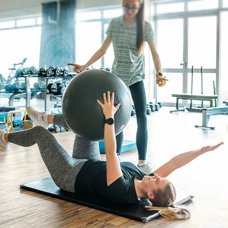 Woman Doing Physiotherapy
